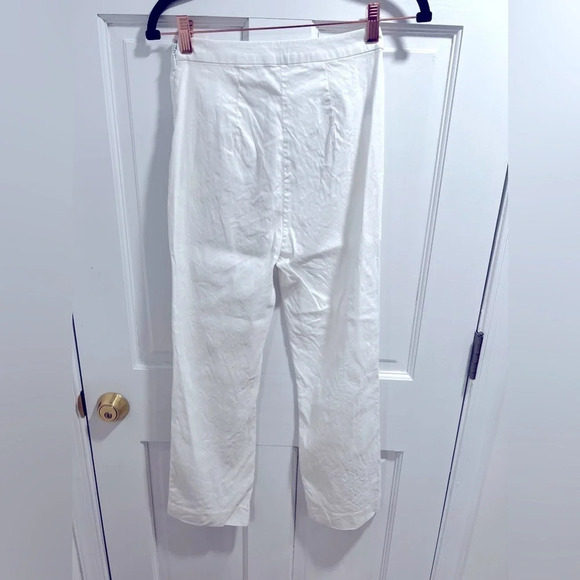 Size 2 Bebe linen blend white pants in excellent conditionโ - Picture 5 of 7